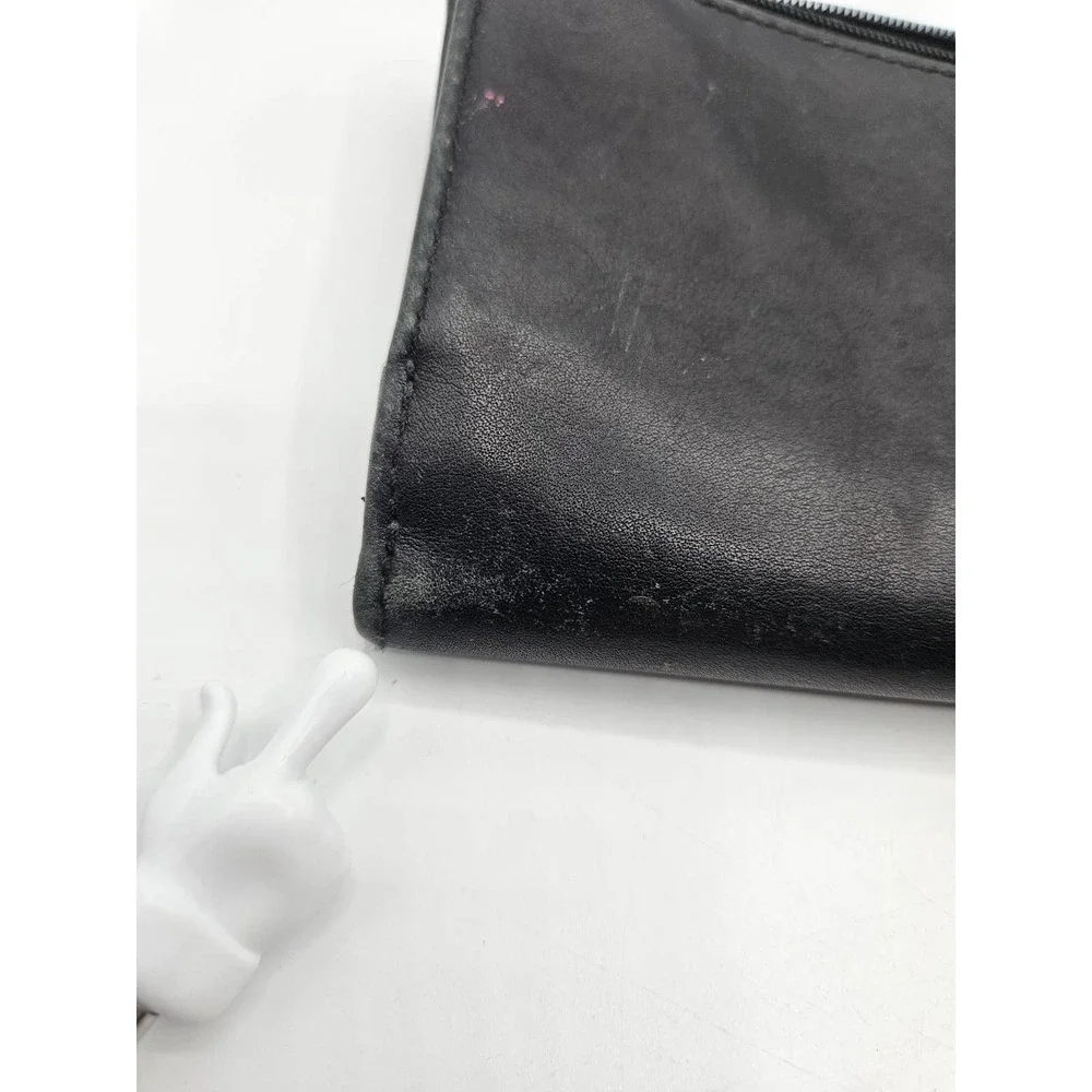 Coach Alexandra Slim Envelope‎ Wallet Black Women's Silver Clasp